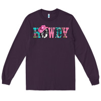 Plum valentines day howdy and heart gift Long Sleeve Tee - AdoDesignShop