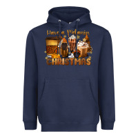 Navy have a melanin christmas coffee cups Heavyweight Hoodie - MaliasSmallBusiness