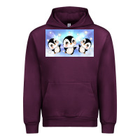 Mauve Wine cute penguin Urban Hoodie - TumblerDesignByShophia