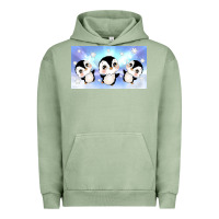 Pigment Oil Green cute penguin Urban Hoodie - TumblerDesignByShophia
