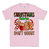Bubblegum Pink christmas calories dont count with  christmas tree cake and cookies ad Classic Tee - AdoDesignShop