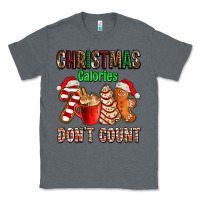 Charcoal Heather christmas calories dont count with  christmas tree cake and cookies ad Classic Tee - AdoDesignShop