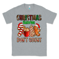 Heather Grey christmas calories dont count with  christmas tree cake and cookies ad Classic Tee - AdoDesignShop
