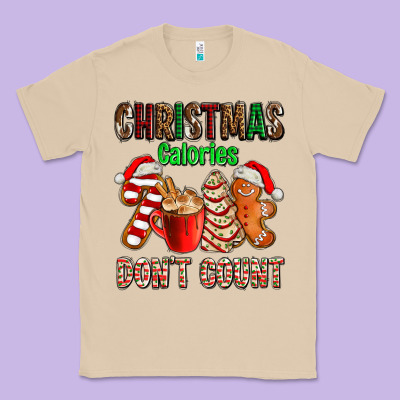 Christmas Calories Dont Count With  Christmas Tree Cake And Cookies Ad Classic Tee Designed By Adodesignshop