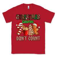 Red christmas calories dont count with  christmas tree cake and cookies ad Classic Tee - AdoDesignShop