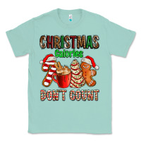 Seafoam christmas calories dont count with  christmas tree cake and cookies ad Classic Tee - AdoDesignShop