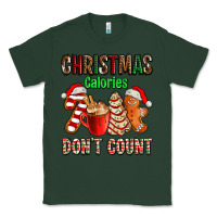 Sports Green christmas calories dont count with  christmas tree cake and cookies ad Classic Tee - AdoDesignShop