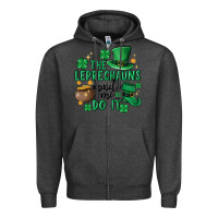 Charcoal Heather the leprechauns made me do it Zipper Hoodie - MaliasSmallBusiness