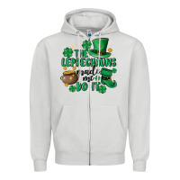 Dove Grey the leprechauns made me do it Zipper Hoodie - MaliasSmallBusiness