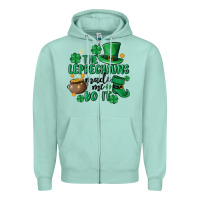Seafoam the leprechauns made me do it Zipper Hoodie - MaliasSmallBusiness