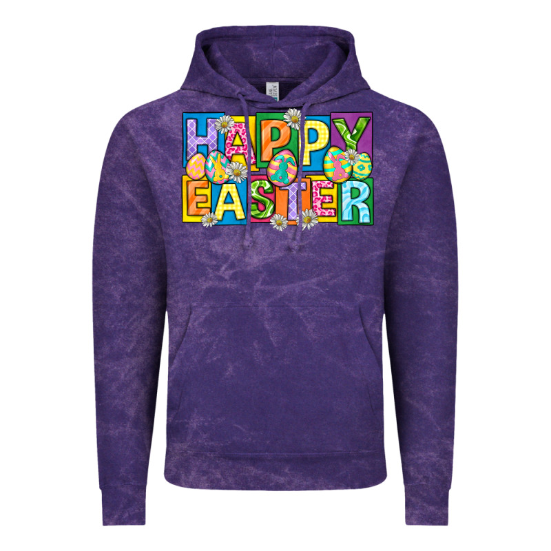 Happy Easter With Eggs Vintage Hoodie by Neo Western | Teevron