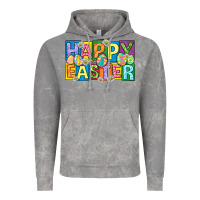 Cloud Rock happy easter with eggs Vintage Hoodie - Neo Western