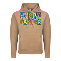 Vintage Coffee happy easter with eggs Vintage Hoodie - Neo Western