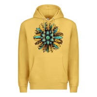 Antique Gold Gemstone Sunflower Premium Hoodie - Bettercallsaul