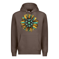 Coffee Gemstone Sunflower Premium Hoodie - Bettercallsaul
