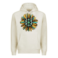 Oatmeal Heather Gemstone Sunflower Premium Hoodie - Bettercallsaul