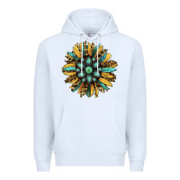 White Gemstone Sunflower Premium Hoodie - Bettercallsaul