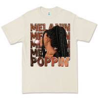 Bone Melanin poppin' afro woman Premium Tee - RanaPortraitStore
