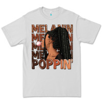 Dove Grey Melanin poppin' afro woman Premium Tee - RanaPortraitStore