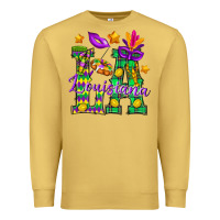 Antique Gold Louisiana Premium Sweatshirt - BundleAndBundleShop