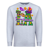 Heather Grey Louisiana Premium Sweatshirt - BundleAndBundleShop
