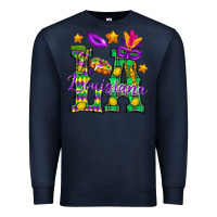 Navy Louisiana Premium Sweatshirt - BundleAndBundleShop