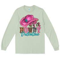 Matcha valentines day cowgirl hat and howdy Long Sleeve Tee - AdoDesignShop