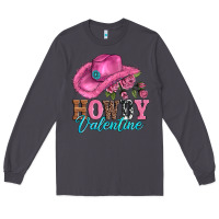 Smoke valentines day cowgirl hat and howdy Long Sleeve Tee - AdoDesignShop