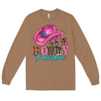 Toasted Coconut valentines day cowgirl hat and howdy Long Sleeve Tee - AdoDesignShop
