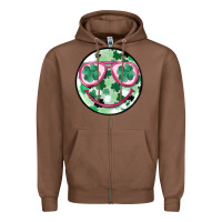 Chestnut st patrick's smiley Zipper Hoodie - MaliasSmallBusiness