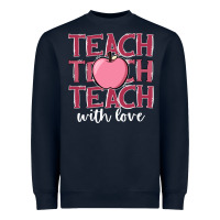 Navy teach with love Heavyweight Sweatshirt - JahusDesignShop