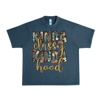 Midnight Navy kinda classy kinda hood Urban Heavy Tee - JahusDesignShop