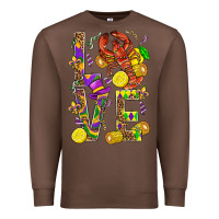 Chestnut Love Crawfish Mardi Gras Premium Sweatshirt - BundleAndBundleShop
