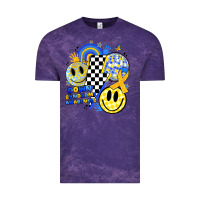 Cloud Purple retro down syndrome awareness Vintage Tee - JahusDesignShop
