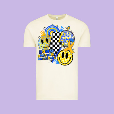 Retro Down Syndrome Awareness Vintage Tee Designed By Jahusdesignshop