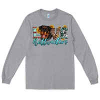 Heather Grey love rottweilers Long Sleeve Tee - Artiststas