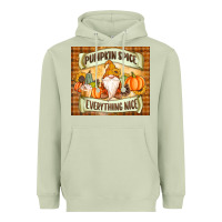 Matcha Pumpkin Spice Everything Nice Gnome Heavyweight Hoodie - MaliasSmallBusiness