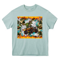 Arona monster truck dinosaur t rex tumbler Heavy Core Tee - Artiststas