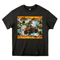Asphalt monster truck dinosaur t rex tumbler Heavy Core Tee - Artiststas