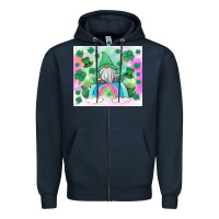 Navy st patrick's gnome Zipper Hoodie - MaliasSmallBusiness