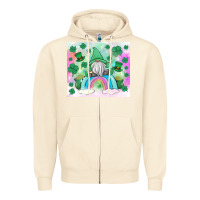 Sandshell st patrick's gnome Zipper Hoodie - MaliasSmallBusiness