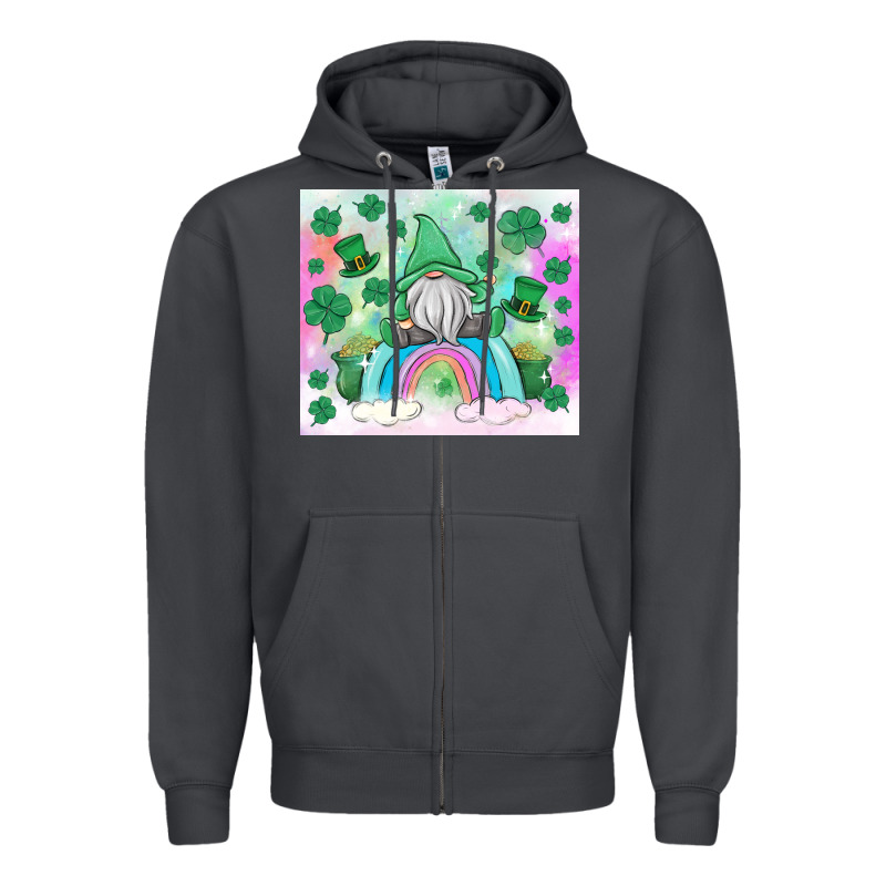 St Patrick's Gnome Zipper Hoodie by MaliasSmallBusiness | Teevron
