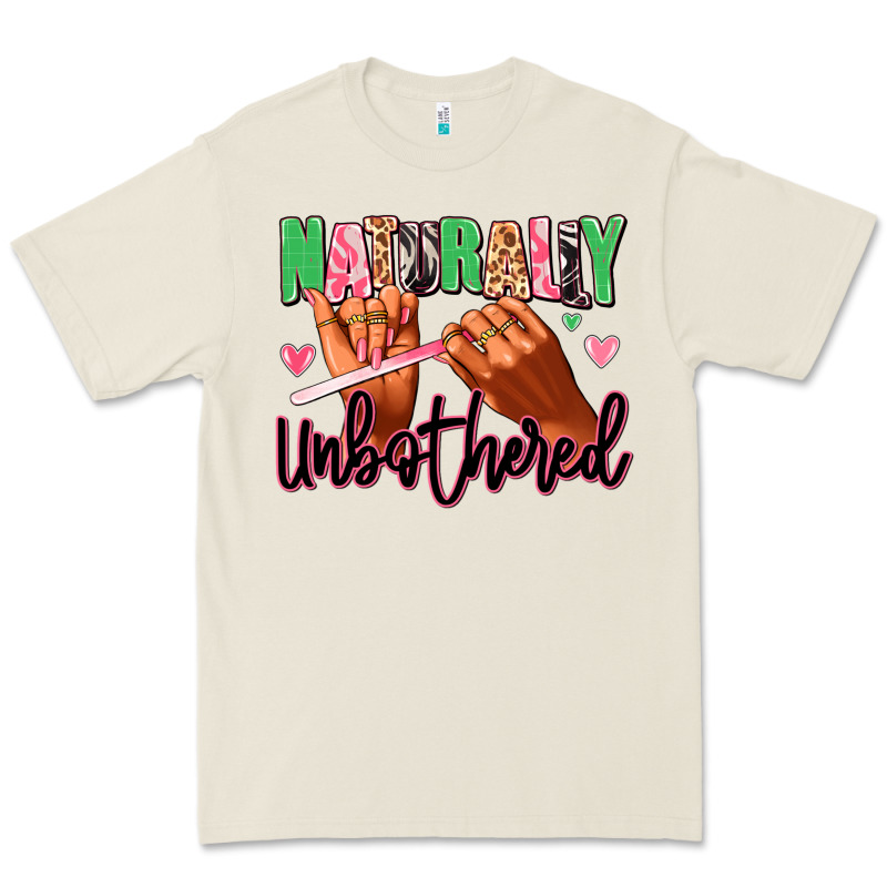 Naturally Unbothered Afro Nails Premium Tee by RanaPortraitStore | Teevron
