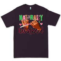 Plum Naturally unbothered afro nails Premium Tee - RanaPortraitStore