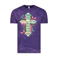 Cloud Purple god says you are cross Vintage Tee - JahusDesignShop