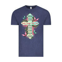 Vintage Denim god says you are cross Vintage Tee - JahusDesignShop