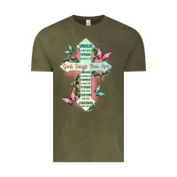 God Says You Are Cross Vintage Tee | Teevron