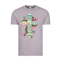 Vintage Zinc god says you are cross Vintage Tee - JahusDesignShop