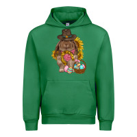 Emerald Western Rabbit with sunflowers Easter Day Urban Hoodie - HowdyJamesFarm
