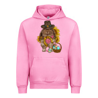 Fuchsia Pink Western Rabbit with sunflowers Easter Day Urban Hoodie - HowdyJamesFarm